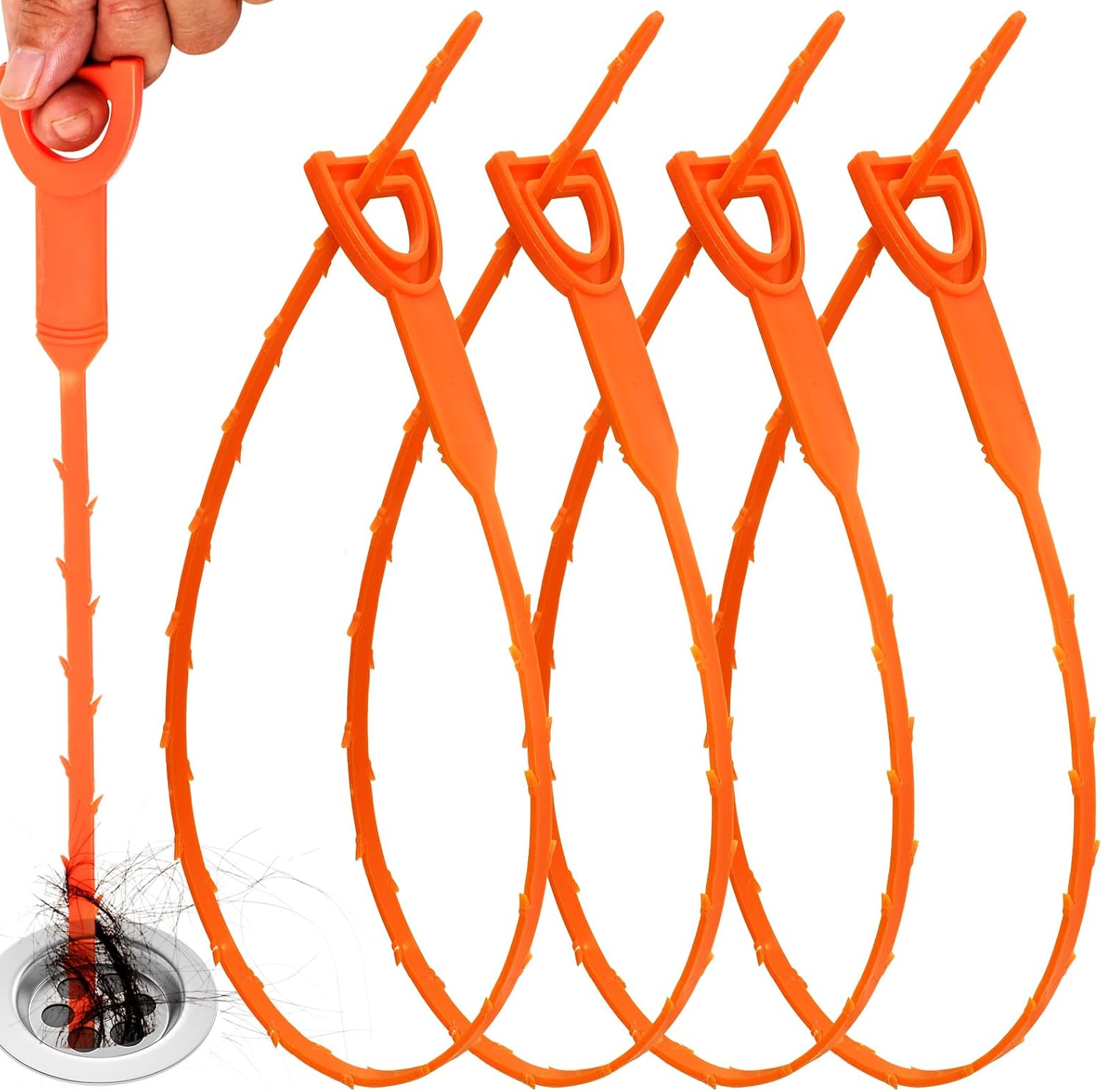 4-Pack 20-Inch Drain Snake, Fl - огляд і ціна Drain Snake Flexible