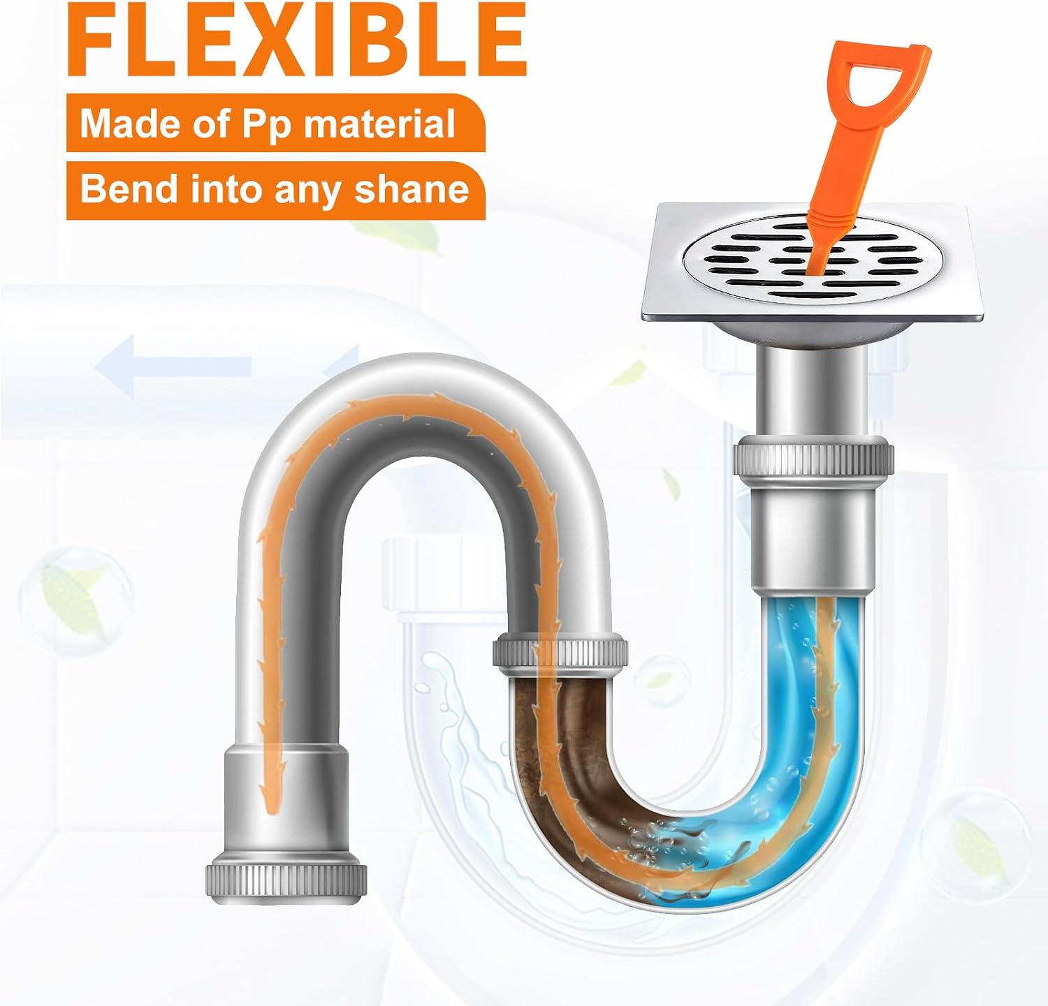 4-Pack 20-Inch Drain Snake, Fl - огляд і ціна Drain Snake Flexible