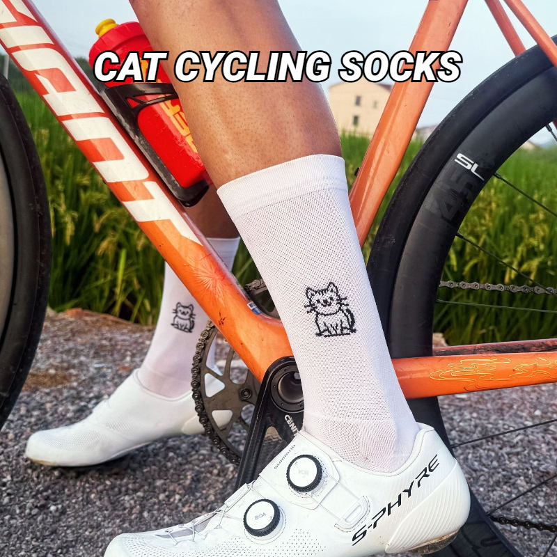 Cat Pattern Cycling Socks Spri - огляд і ціна Pipe Bending Spring