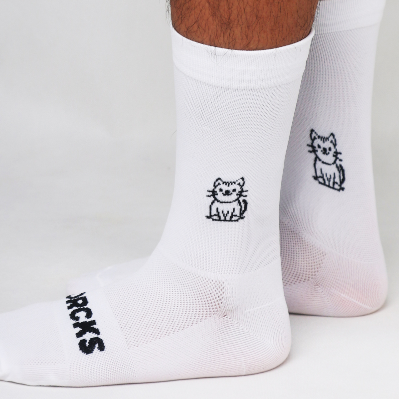 Cat Pattern Cycling Socks Spri - огляд і ціна Pipe Bending Spring